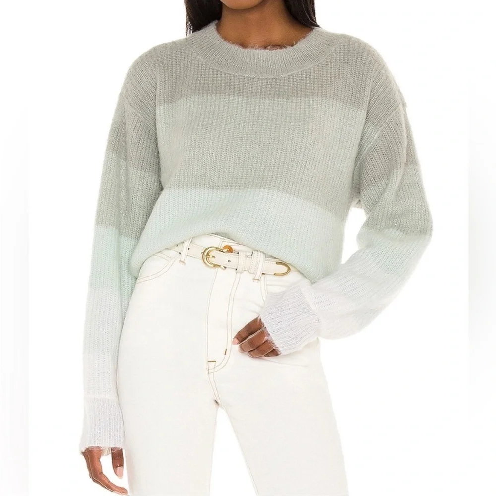 Free People Autumn Sky Pullover Wool Blend Sweater  size XS